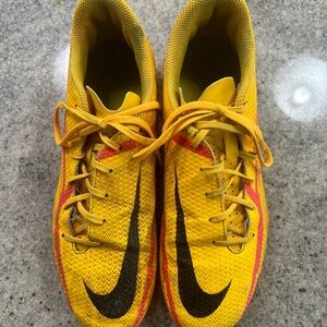 Nike bright yellow phantom football/soccer cleats. Size 7 boys